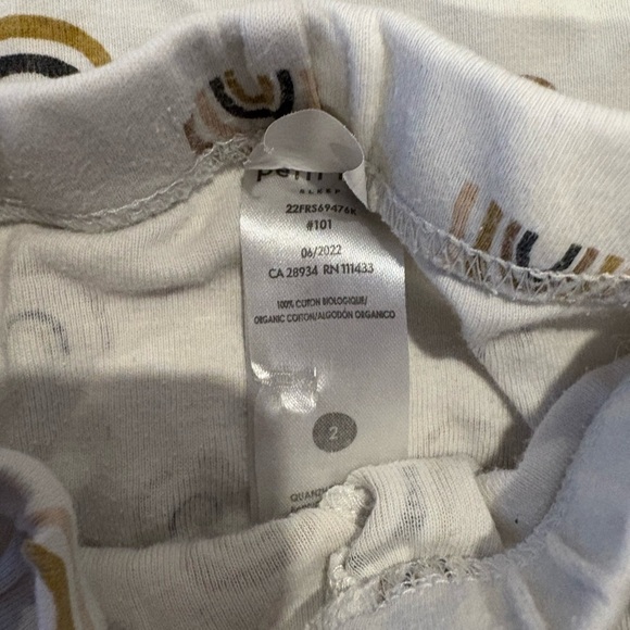 Petit Lem White and Brown Rainbow Pyjama - Picture 2 of 3